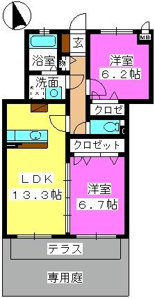 レジデンス・グリンダの間取り