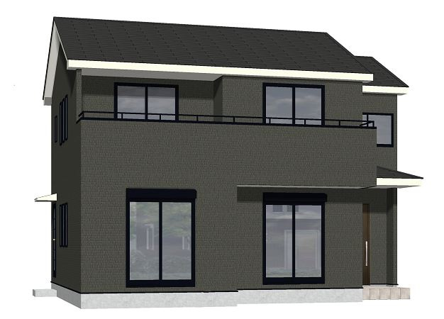 藤岡市藤岡第8（全1棟）1号棟の外観パース|外観パースです