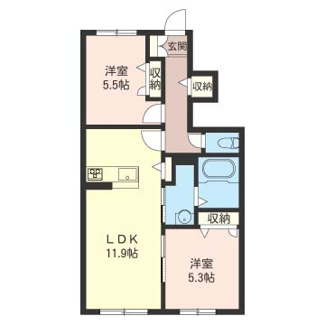 【間取り】 | 【シャーメゾン】グロリオーサＩ