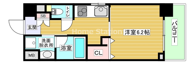 【間取り】 | エレガントレジデンス中之島 | 間取り