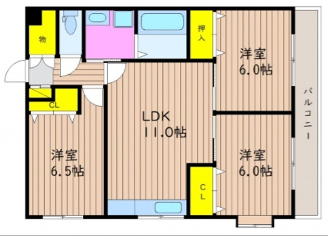 【間取り】 | ピレニーズ奥田