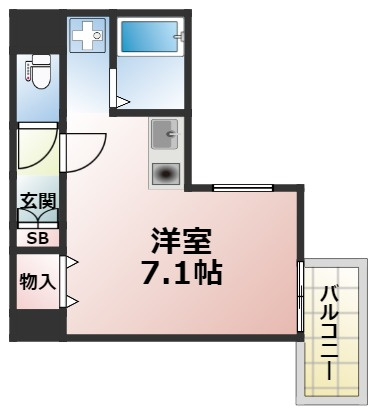 緑橋大発マンションの間取り