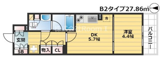【間取り】 | エスリードコート堺筋本町(旧名称プレール・ドゥーク堺筋本町Q)