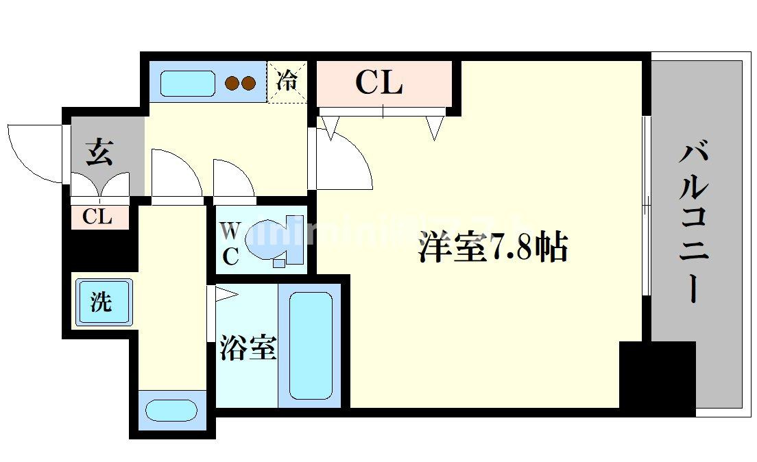 セオリー大阪ベイシティの間取り