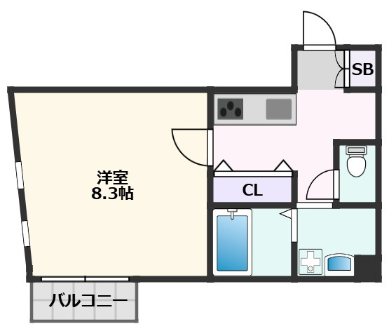 【間取り】 | ケイエム・ワンハイツ