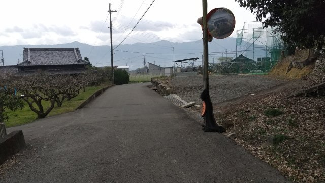 紀の川市粉河・土地・56703の前面道路含む現地写真