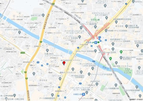 品川区西五反田２丁目の事務所の地図