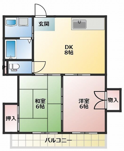 マノワール高埇の間取り
