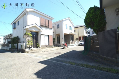 【前面道路含む現地写真】 | 海老名市国分北1丁目　新築戸建て　全1棟　【仲介手数料無料】