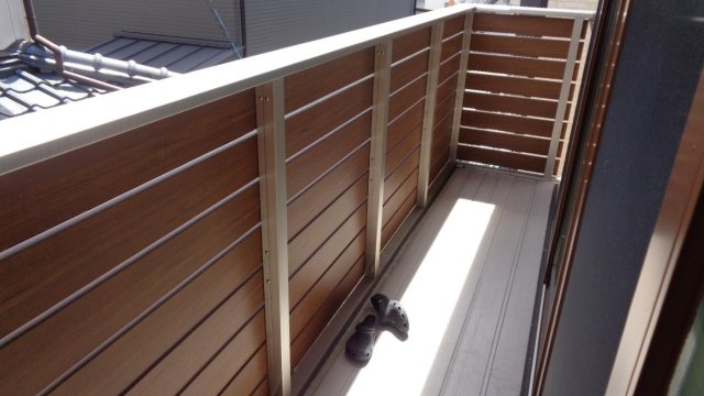 高知市大津甲　築浅中古住宅のバルコニー