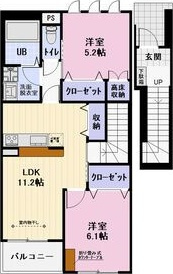 メゾンアイリス　　刈谷市近郊の賃貸ならクラスホーム刈谷店の間取り