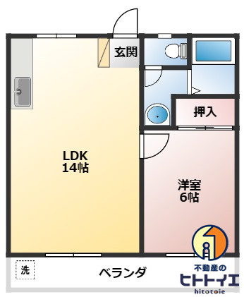高田コーポの間取り
