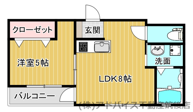 【間取り】 | ティーレグノ羽犬塚A