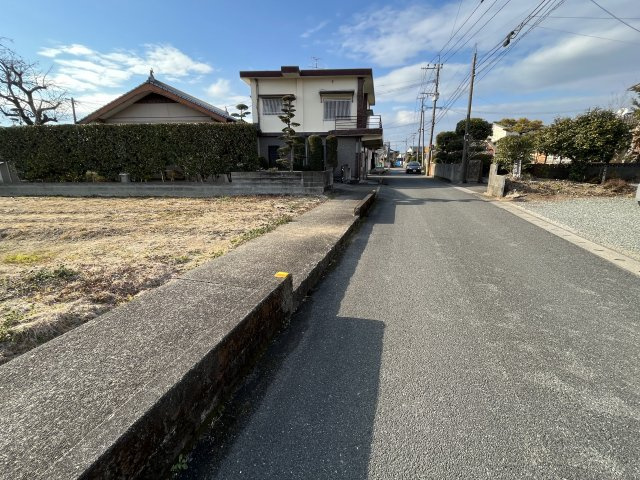 千丁町新牟田土地の前面道路含む現地写真