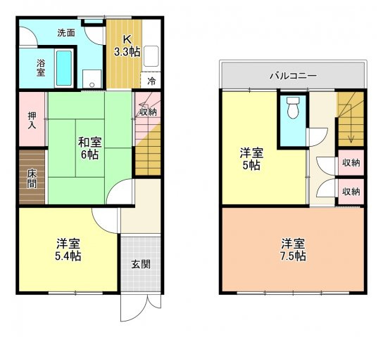 【間取り】 | 右京区谷口園町