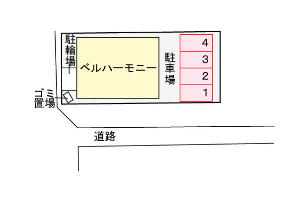ベル　ハーモニーの区画図