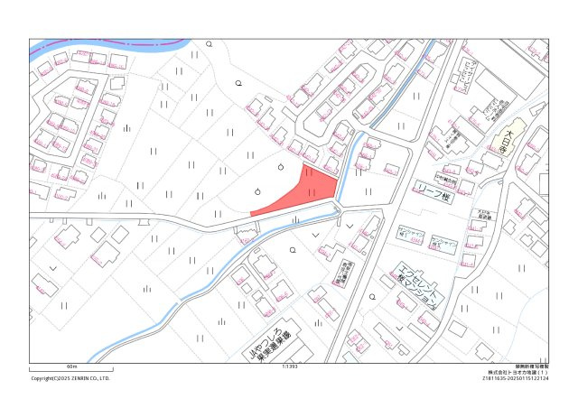 豊原下町土地の地図