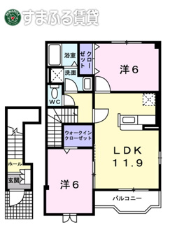【間取り】 | モデストハピネス　岡崎市中島町