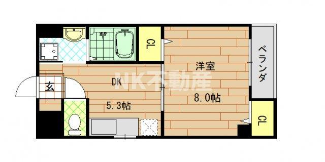 【間取り】 | アンソレイユ菱屋西（河内小阪賃貸）