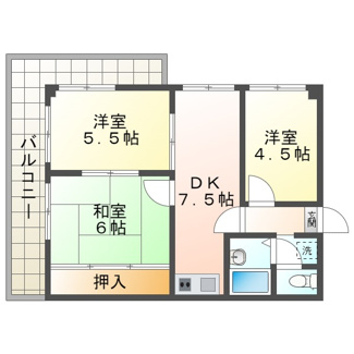 【間取り】 | シャトー第一土山
