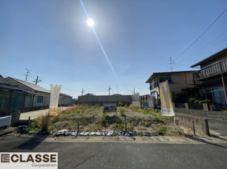 【前面道路含む現地写真】 | 城陽市寺田深谷2区画A号地　売土地　建築条件付き