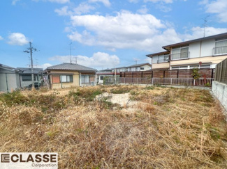 【前面道路含む現地写真】 | 城陽市寺田深谷2区画A号地　売土地　建築条件付き