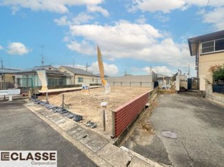 【前面道路含む現地写真】 | 城陽市寺田深谷2区画A号地　売土地　建築条件付き