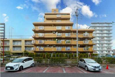 【外観】 | 三旺マンション植田駅前　★仲介手数料無料★　植田南小学校　植田中学校 | リノベーション済み。
保証付きマンションです。