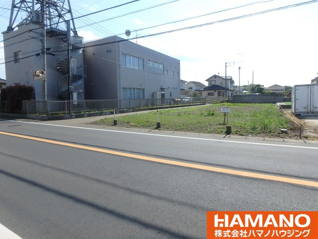 筑西市井上土地の前面道路含む現地写真