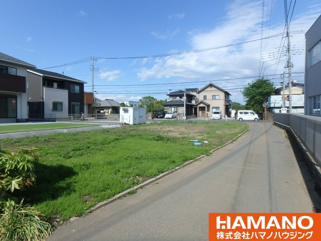 筑西市井上土地の前面道路含む現地写真
