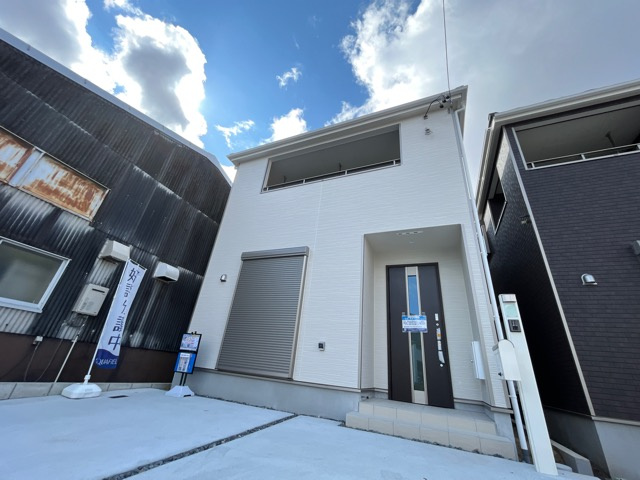 守山区菱池町第2　全4棟　4号棟＜仲介手数料無料＞苗代小・守山東中　新築一戸建ての外観|2/23撮影
住宅ローンアドバイザーの村田です。住宅ローン審査が通らなかった方、あきらめる前にご相談ください。