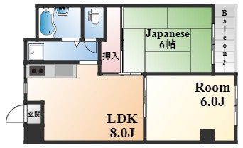 コモドカーサ魚崎の間取り