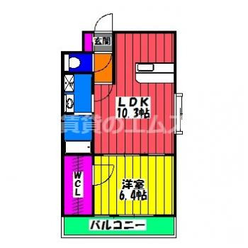 【間取り】 | ベルパークⅡ | ベルパークⅡの間取り