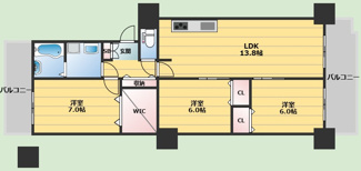 【間取り】 | パストラルハイム豊中