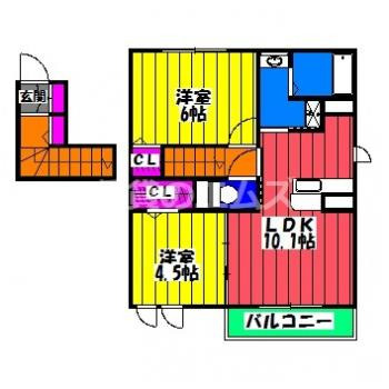 【間取り】 | ハレクラニＫ　Ａ棟 | ハレクラニＫ　Ａ棟の間取り