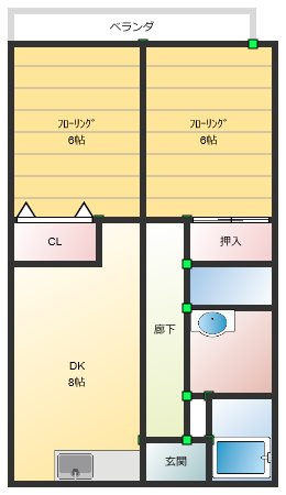 マリンハイツトミタの間取り