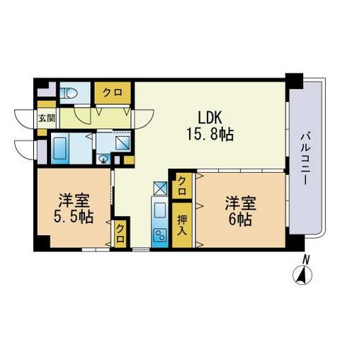 【間取り】 | グランディール三和大名 | 間取