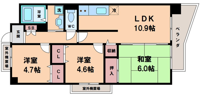 【間取り】 | サンプラザ湯里南