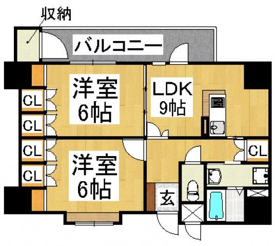 【間取り】 | ビュートリアム平尾 | 間取図
