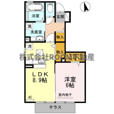 ガレンド吉尾　B棟の間取り