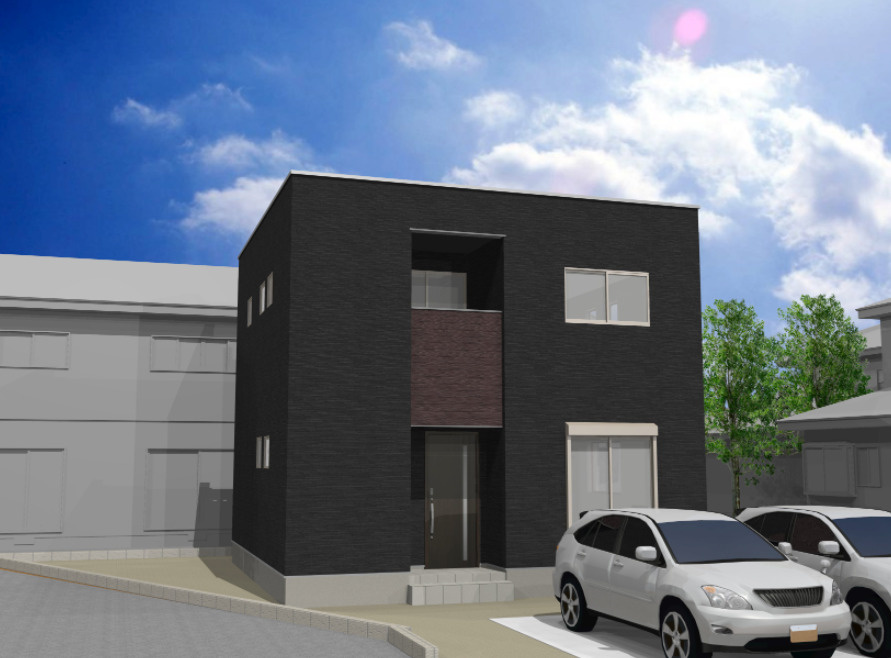 広川町新代建売の外観パース
