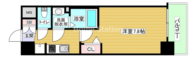 【間取り】 | ララプレイス大阪福島プレッソ