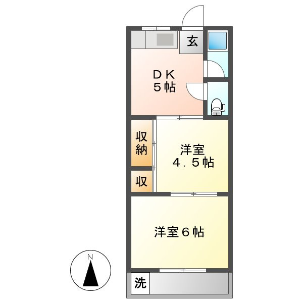 旭コーポＡの間取り