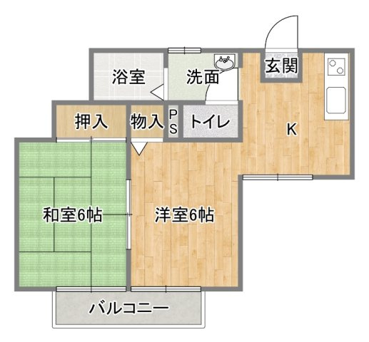 グランドゥール植田の間取り