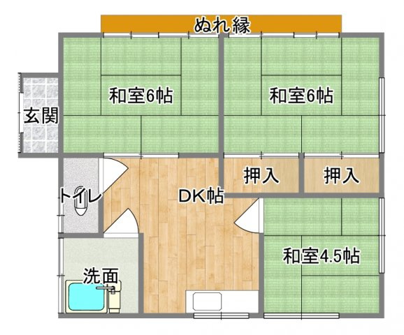 渡辺　久一戸建の間取り