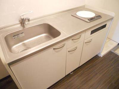 メディナ丹波口のキッチン|ＩＨ１口キッチン