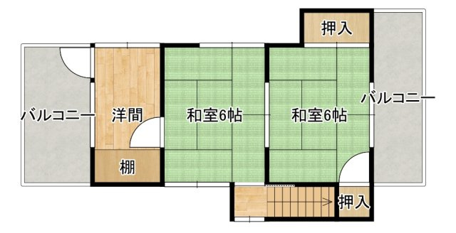 【間取り】 | 三輪戸建 | 2階の間取りです
