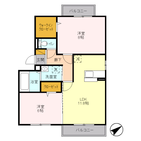 【間取り】 | エスぺランサ昭和 | 『エスペランサ昭和』