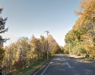 【前面道路含む現地写真】 | 佐久高原美笹別荘地 | Ａ地区内の蓼科スカイライン