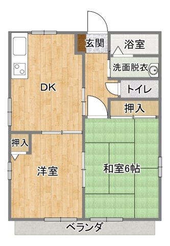 ホリデーフラットの間取り